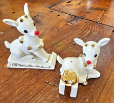 Lenox Rudolph the Red Nosed Reindeer Salt & Pepper Shakers picture