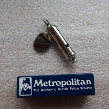 Metropolitan The Authentic British Police Whistle New w/Box picture