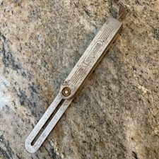 Vintage Craftsman 8” Sliding T Bevel Square Gauge USA Stainless Steel Great Tool picture