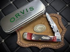 🔥EXTREMELY RARE Case xx ORVIS SERRATED Trapper Lock Knife, 2013 picture
