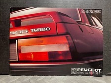 ORIGINAL CAR DEALERSHIP VINTAGE BROCHURE 1990 PEUGEOT 505 SEDAN SERIES picture
