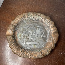 Antique Alamosa CO Indian Ashtray The Almar Metal Arts Co. Point Marion PA 1940s picture