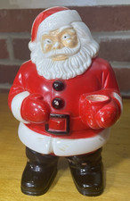 vtg royal light up santa claus hard plastic electric Christmas decor no light picture