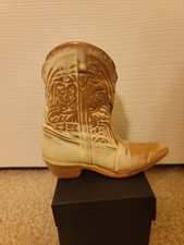 Frankoma Pottery 134  Cowboy Boot Desert Gold 4 1/2
