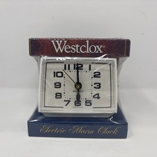 Vintage Westclox Electric Alarm Clock Made In USA GT 14478 NEW SEALED picture