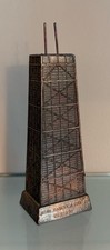 Vintage Chicago John Hancock Center Miniature Metal Replica Souvenir Building picture