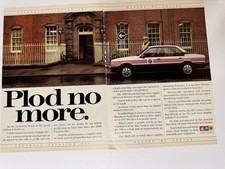 Original 1985 Mk2 Vauxhall Cavalier SRi Police Magazine Advert Cutting Retro picture