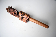 Joe Becker Musqueam Beaver Carving - WYD 2002 Toronto -Pope John Paul II picture