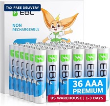 EBL AAA Batteries 36 Count, Upgraded 1.5V Alkaline Triple A Battery, Up to 2X Lo picture