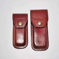 Vintage Kershaw Leather Knife Sheath Lot for 1040 and 1010 USA Made Sheaths picture