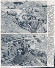 1968 Khe Sanh South Vietnam Marines North Vietnamese Siege Wirephoto 8x10 picture