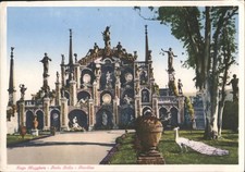 Isola Bella, Italy Gardens Lake Maggiore with Peacock Original Vintage Postcard picture