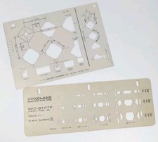 Vintage E.H. Sheldon & Doxplank Architectural Drafting Templates Lot Stencils picture