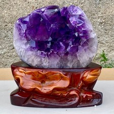 11.7LB Large Natural Amethyst geode quartz cluster crystal specimen Healing picture