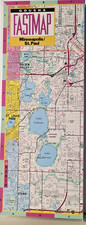 Minneapolis / St. Paul, Minnesota - Gousha Laminated Fastmap picture