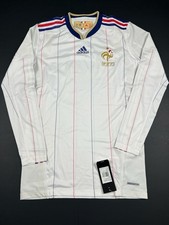 BNWT Original Adidas Tech Fit France 2009/2010 Long Sleeves Away Shirt Large Men picture