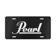 Pearl Drums Car Front License Plate Tag Vanity Style – Auto Metal Aluminum picture