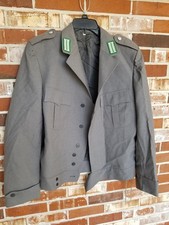 VTG West Germany Military Jacket Grey w/ Patches Size 41 picture