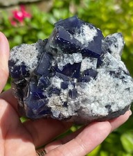 Fluorite Milky Way Pocket, Diana Maria Mine 262grams; Penetration Twins picture