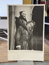 Vintage Photo Postcard  Actor Attila Hörbiger and Death In Theater Scene 1950 picture