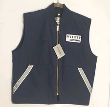 Vintage United Airlines Ramp Service Brookhurst Uniform Vest Men’s Small picture
