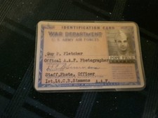 Vintage 1946 US War Department ID IDENTIFICATION CARD Army Air Force picture