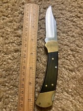 Clean Solid Vintage BUCK 112 Ranger Two Dot Folding Pocket Knife, 3