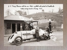 Historic J. G. Parry-Thomas with, 'Babs', Brooklands 1926 Postcard picture