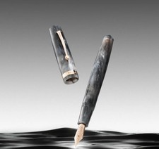 OMAS Studio Fountain Pen in Grigio Luminoso with Rose Gold Trim - Extra Fine NEW picture