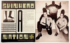 1988 Rolling Stone SKINHEAD NATION Article Jeff Coplon Brian Smale Ephemera picture