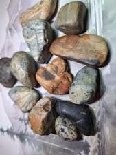 12 Assorted Vintage Stones~Unpolished~Different Sizes & Shapes~ #1949 picture
