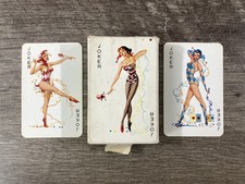 Vintage 1960s-70s Pin Up Girls Mistresses Playing Cards, 52 Cards + 3 Jokers picture