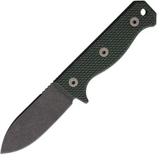 Maratac Compact R4A Slim Green Micarta D2 Steel Fixed Blade Knife w/ Sheath R119 picture