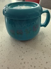 Vintage 90s The Broadmoor Resort Hotel Mug with the Coaster Turquoise picture