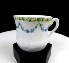 GVM & CO BAVARIA WHITE BLUE FLORAL SWAG 2 3/4