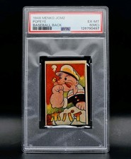 1948 Menko JCM2 Popeye Baseball Back PSA 6 MC EX-MT Japanese Vintage picture
