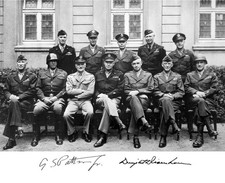 General George S. Patton Dwight D 8x10 PRINTED SIGNATURE / AUTOGRAPH REPRINT picture