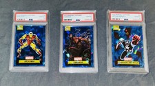 2024 Topps Chrome Marvel Sapphire Captain America Carnage Iron Man PSA 10 Lot picture