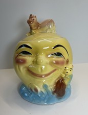 Roseville Ohio RRP Hey Diddle Diddle Cow Jumped Over The Moon Cookie Jar 1949 picture