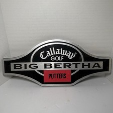 Vintage Callaway Big Bertha Putters Double-Sided Golf Shop Display Sign picture