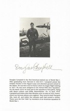 Douglas Campbell Signed Photograph WWI Ace (d) picture
