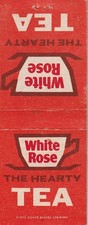 BOBTAIL MATCHBOOK COVER - WHITE ROSE TEA - THE HEARTY TEA picture