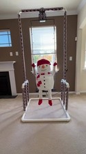 4FT Animated Swinging Snowman Christmas Animatronic Yard Decor, NIB picture