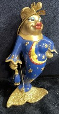 Rare December Diamonds ©2006 MOON FISH Ornament 55-90224 Moon Outfit & Star Bag picture