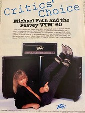 Michael Fath, Peavey Amplifiers, Full Page Vintage Print Ad picture