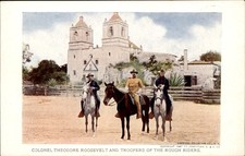 Jamestown VA Theodore Roosevelt & Rough Riders 1907 Exposition SCARCE #68 PC picture