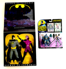 Vtg NIP Kenner Batman vs. Catwoman Egyptian Batman & Catwoman Cards Act Figures picture