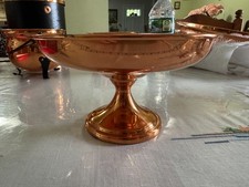 Vintage Coppercraft Guild Copper Pedestal Compote Candy Dish Taunton MA USA picture