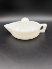 Vintage Sunkist Milk Glass Juicer Reamer Embossed Made in USA Citrus Juicer picture