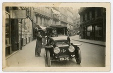 1910s Vintage RPPC French Postcard - Panhard & Levassor Car with Chauffeur picture